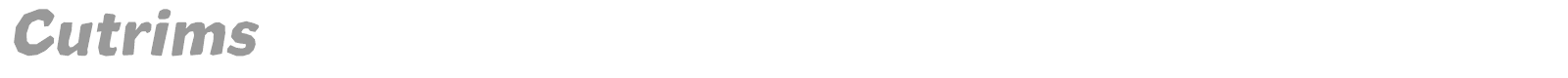 Cutrims font preview